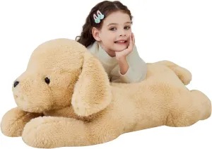 IKASA Giant Dog Labrador Stuffed Animal Plush Toy,Puppy Big Large Jumbo Soft Toys,30" Huge Size Cute Fluffy Plushy Oversized Plushie,Gifts for Kids