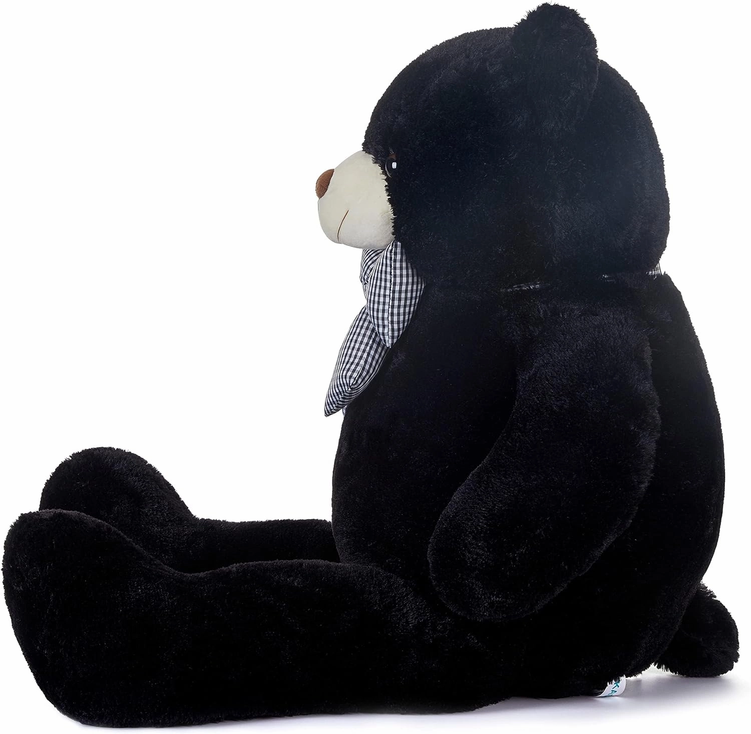 IKASA Giant Teddy Bear Stuffed Animal Plush Toy,47" Large Cute Jumbo Soft Toys,Huge Big Fluffy Fat Plushie,Gifts for Kid Girl (Black, 47 inches)