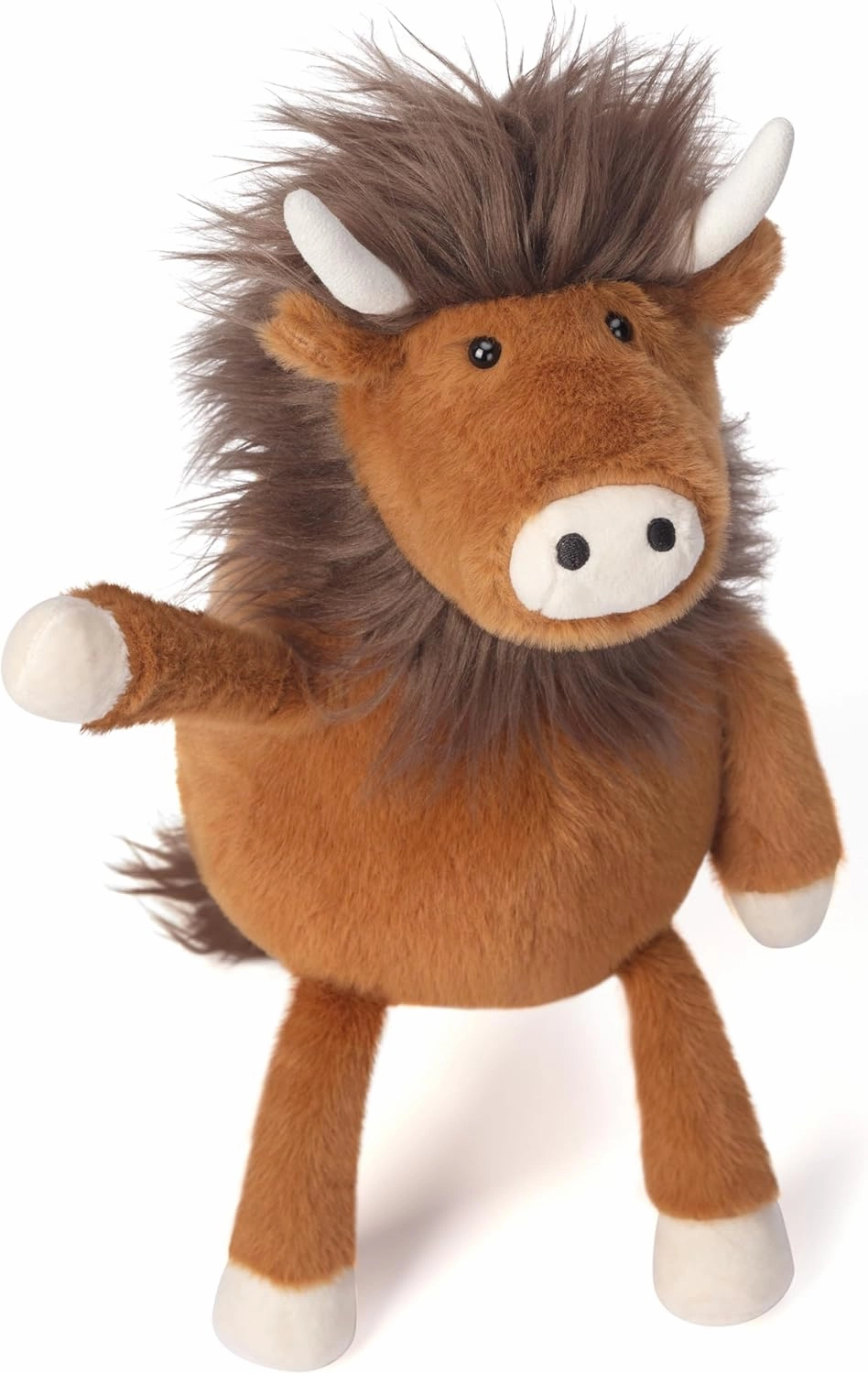 IKASA Highland Cow Stuffed Animals Plush Toys,Cuddly 15.5" Cute Plushie Soft Small Plushy Fluffy Toy, Gifts for Family Kids Girls Boys Children