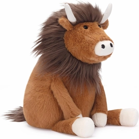 IKASA Highland Cow Stuffed Animals Plush Toys,Cuddly 15.5" Cute Plushie Soft Small Plushy Fluffy Toy, Gifts for Family Kids Girls Boys Children