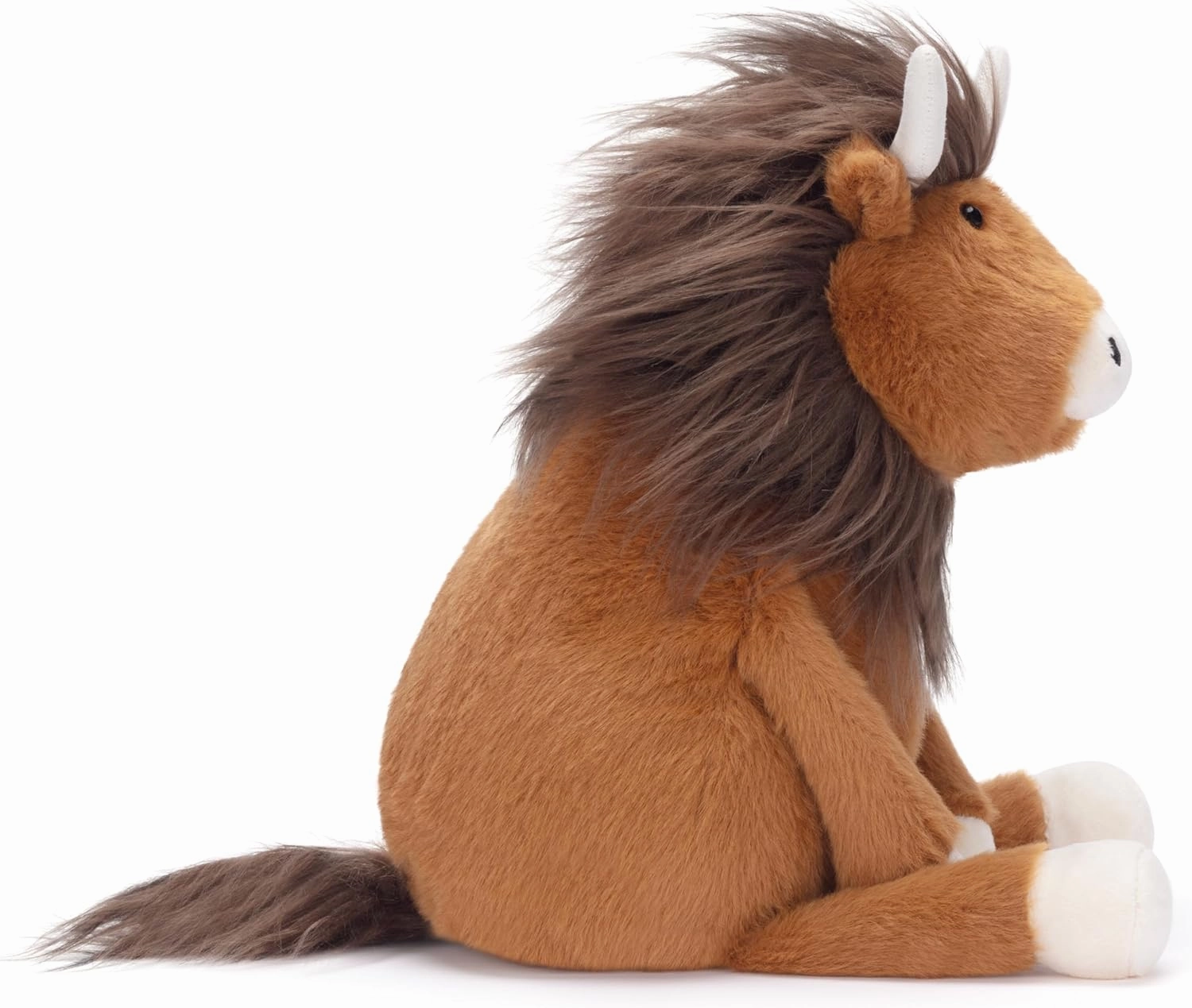 IKASA Highland Cow Stuffed Animals Plush Toys,Cuddly 15.5" Cute Plushie Soft Small Plushy Fluffy Toy, Gifts for Family Kids Girls Boys Children