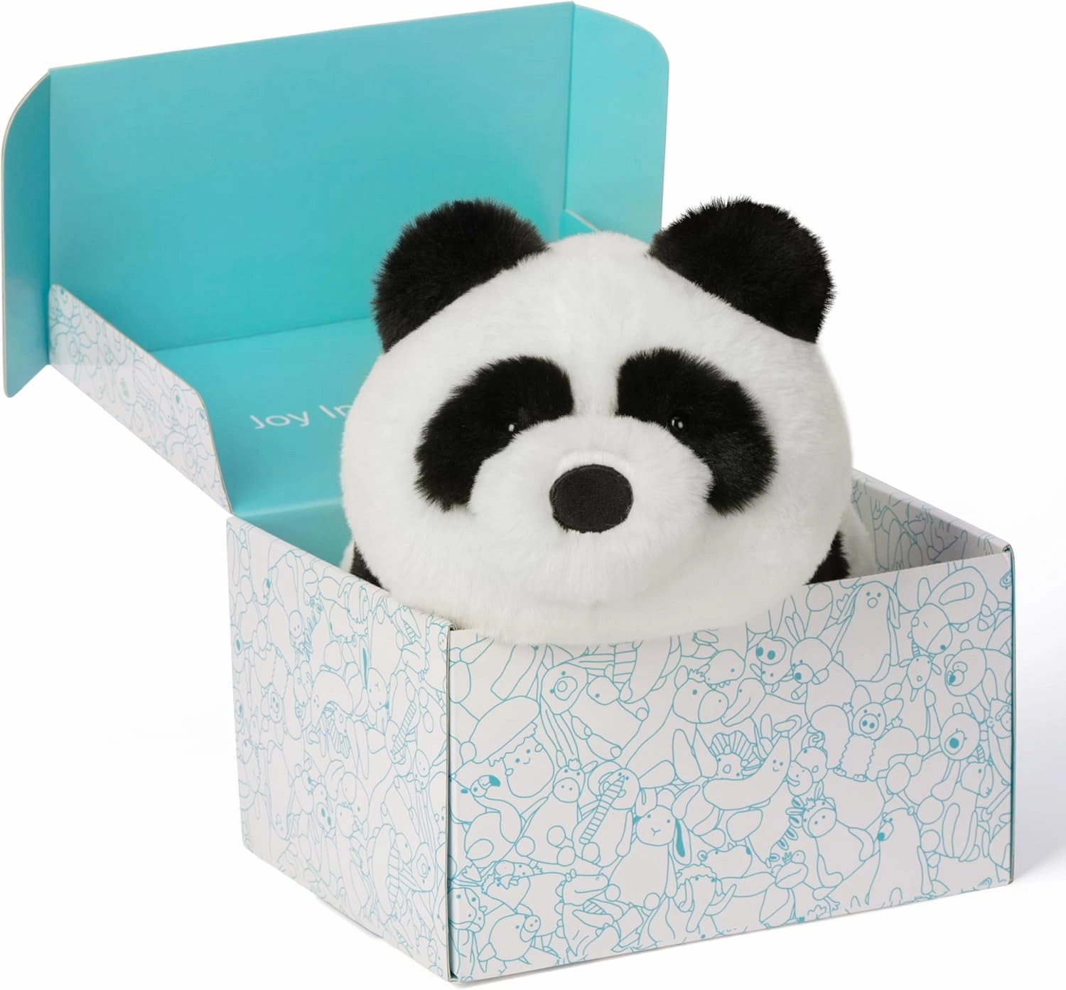 IKASA Panda Stuffed Animals Plush Toys,Cuddly 9.5" Cute Plushie Soft Small Plushy Fluffy Toy, Gifts for Family Kids Girls Boys Children