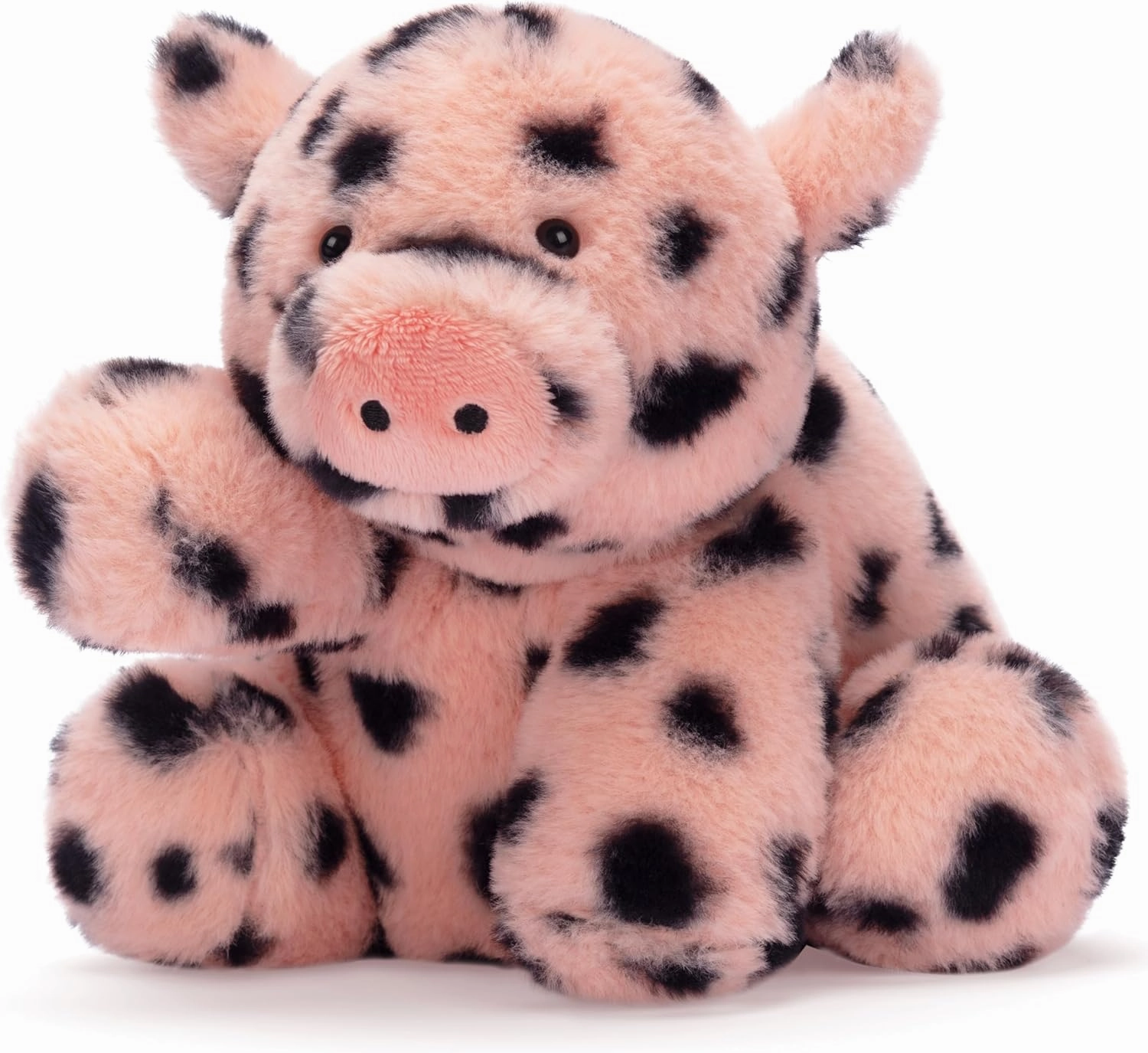 IKASA Spotted Pig Stuffed Animals Plush Toys,10" Cute Plushie Soft Cuddly Plushy Fluffy Toy, Gifts for Family Kids Girls Boys