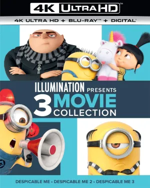 Illumination Presents: 3-Movie Collection (Despicable Me / Despicable Me 2 / Despicable Me 3) (4K Ultra HD   Blu-ray   Digital)