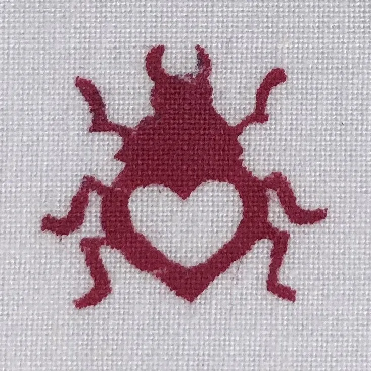 Indian Wooden Printing Block - Little Love Bug