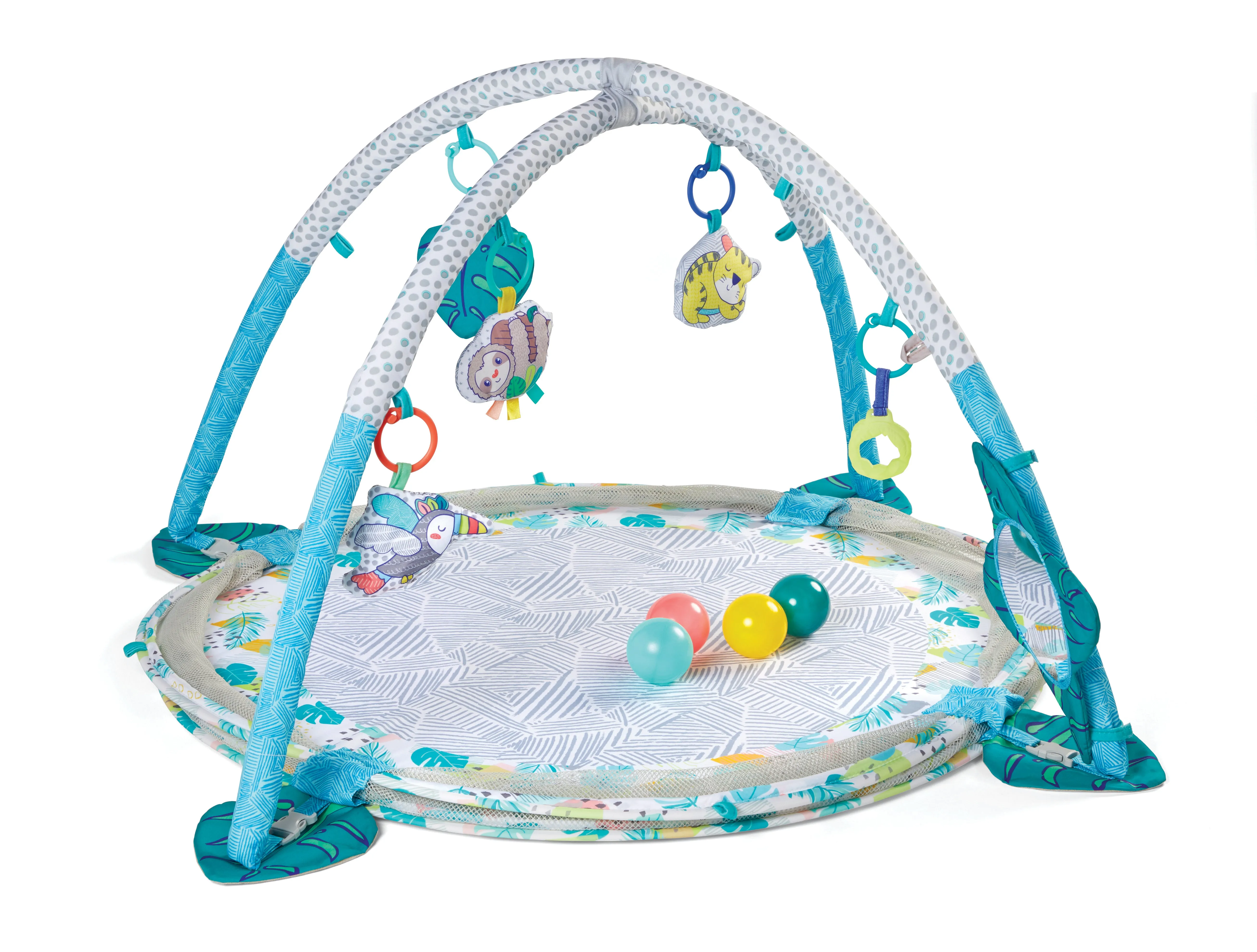 Infantino- 3-In-1 Jumbo Activity Gym & Ball Pit -Multicolor