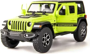 Interactive Light & Sound Green Wrangler Toy Car for Kids - WAKAKAC