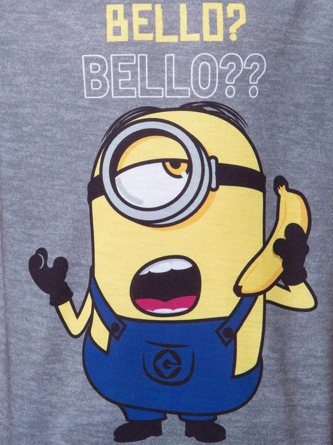 INTIMO Despicable Me Boys' Minions Bello? Raglan Sleep Pajama Set Shorts Shirt