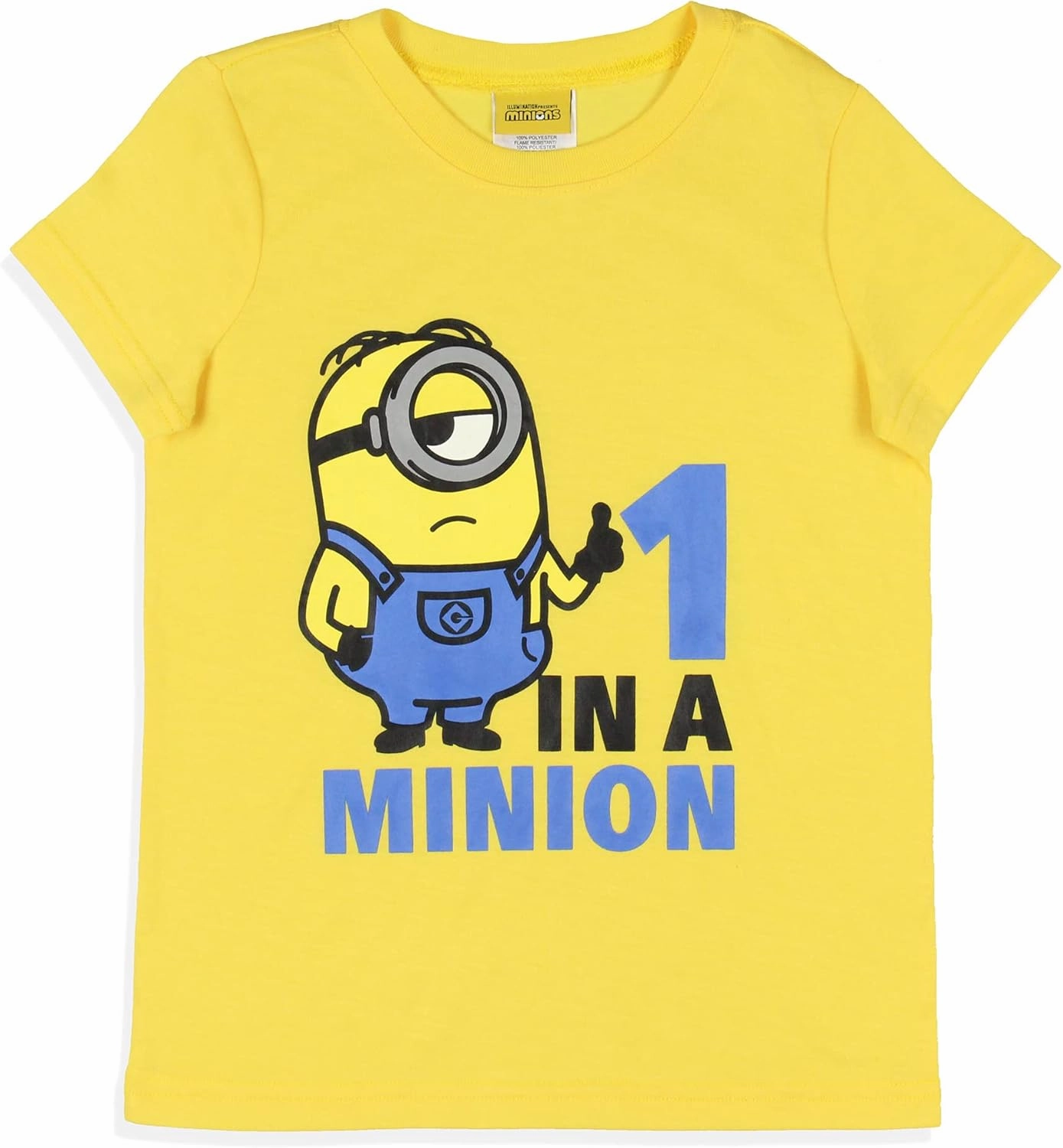 INTIMO Despicable Me Girls' Movie Minions 1 In A Minion Sleep Pajama Set Shorts