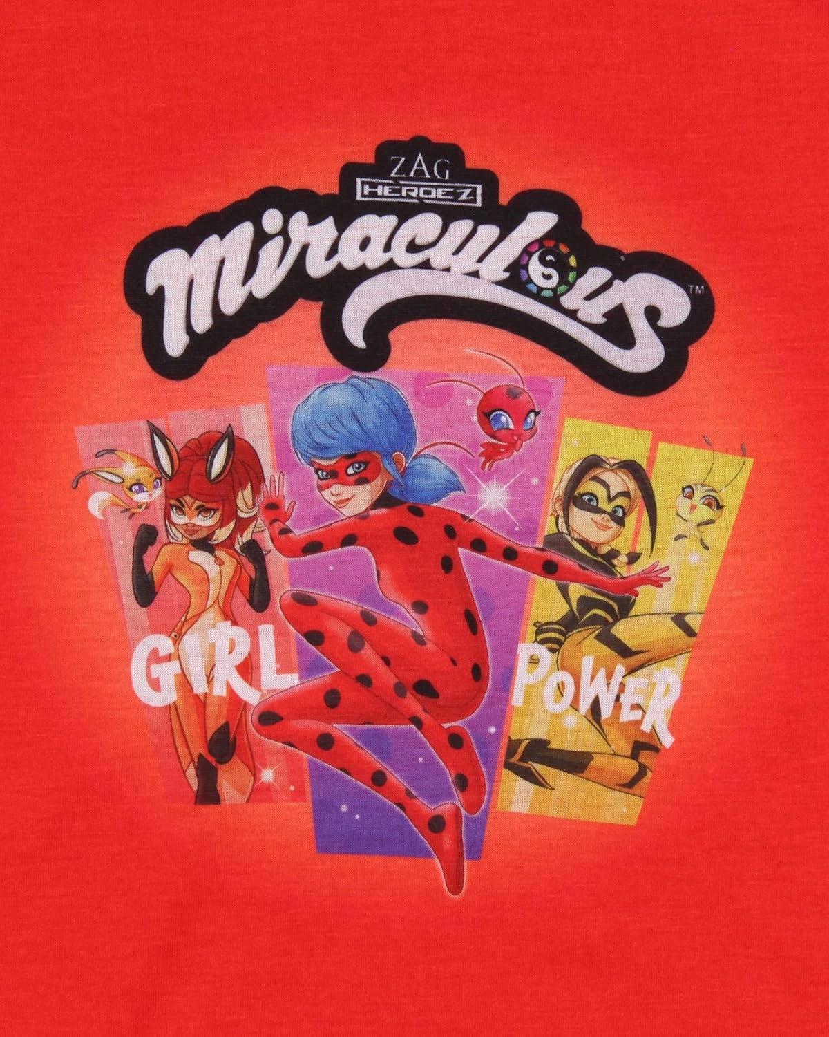INTIMO Miraculous: Tales of Ladybug & Cat Noir Girls' Sleep Pajama Set Shorts