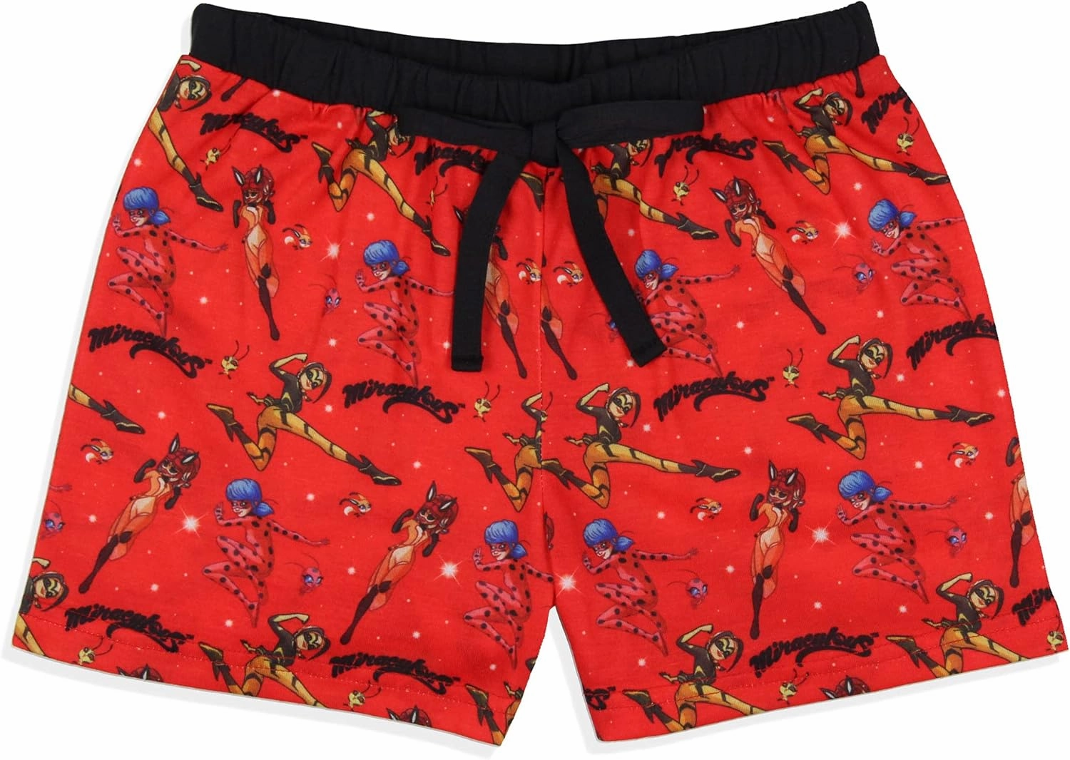 INTIMO Miraculous: Tales of Ladybug & Cat Noir Girls' Sleep Pajama Set Shorts