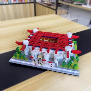 Italy Soccer Stadium Model Micro Mini Building Block Toy-Great for Desk and Home Decoration,Build Your Favorite Football Stadium