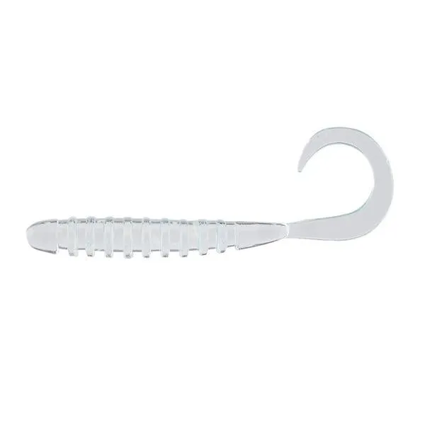JACKALL Tide Curly Light Game Aji Lures 2" - Clear Glow Crush