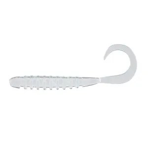 JACKALL Tide Curly Light Game Aji Lures 2" - Clear Glow Crush