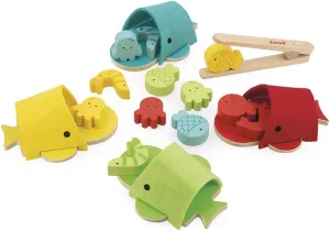 Janod - Whale Color-Sorting Game - 17-Piece Set - 2 Years   J08276