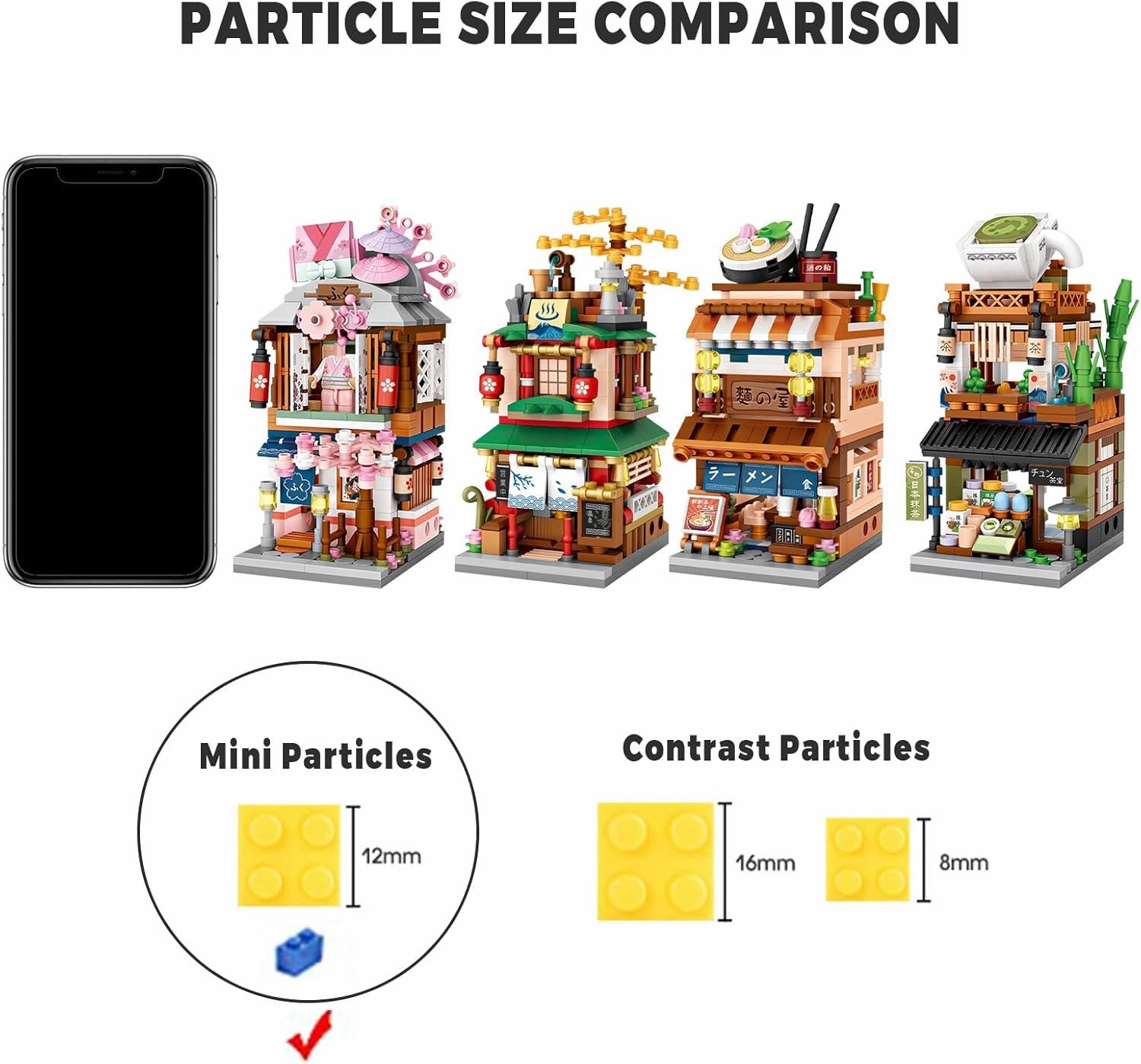 Japanese Street View Shop Bricks, Mini DIY Building Blocks Model MOC Construction Toy (Kimono Shop)