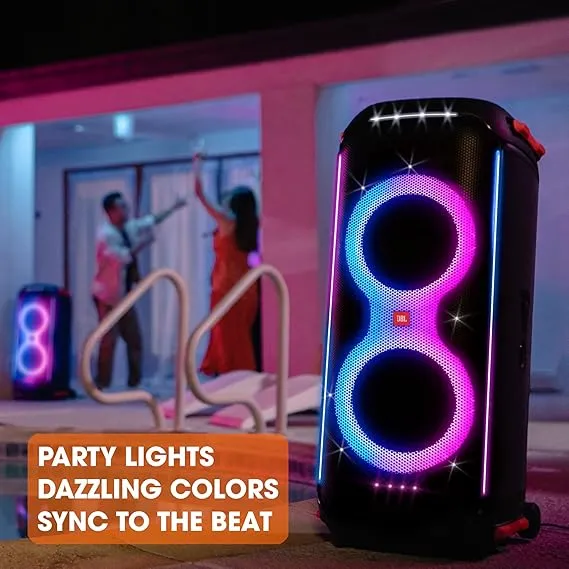JBL PartyBox 710 Bluetooth Party Speaker with Dynamic Music Synced Flashing Club Pattern Lightshow