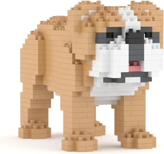 JEKCA English Bulldog Mini 01S | Mini Dog Plastic Building Blocks | Age 14 