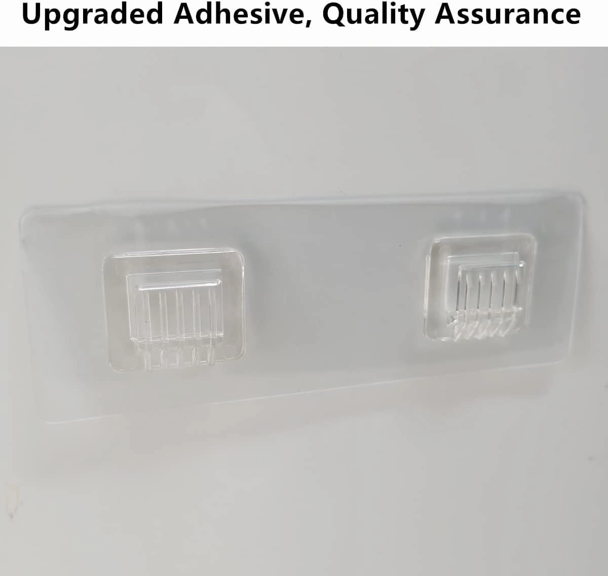 JiePai Acrylic Corner Shower Caddy Shelf with Hooks 2 Pack, Adhesive Wall Mounted Bathroom Shower Shelf Organizer for Inside Shower & Kitchen Storage