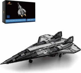 JMBricklayer Military Plane Building Blocks Set 60012, Cool SR-72 Eagle Reconnaissance Aircraft Building Toys Set, Collectible and Display Airplane Model, Ideal Gift for Kids 14  Adult Military Fans