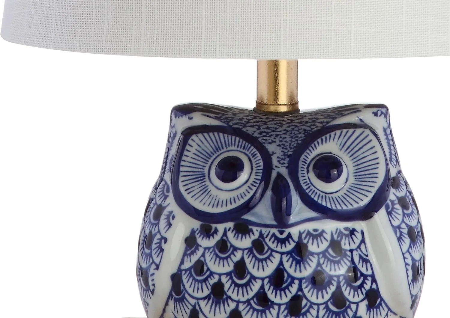 JONATHAN Y JYL3014A-SET2 Justina 16" Ceramic Mini Table Lamp(Set of 2) Cottage,Transitional for Bedroom, Living Room, Office, College Dorm, Coffee Table, Bookcase, Blue/White
