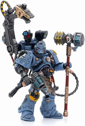 Joytoy 1/18 Action Figure Warhammer 40k Figure Model Toys Space WolvesIron Priest Jorin Fellhammer Collection Model Anime 4.7 Inch