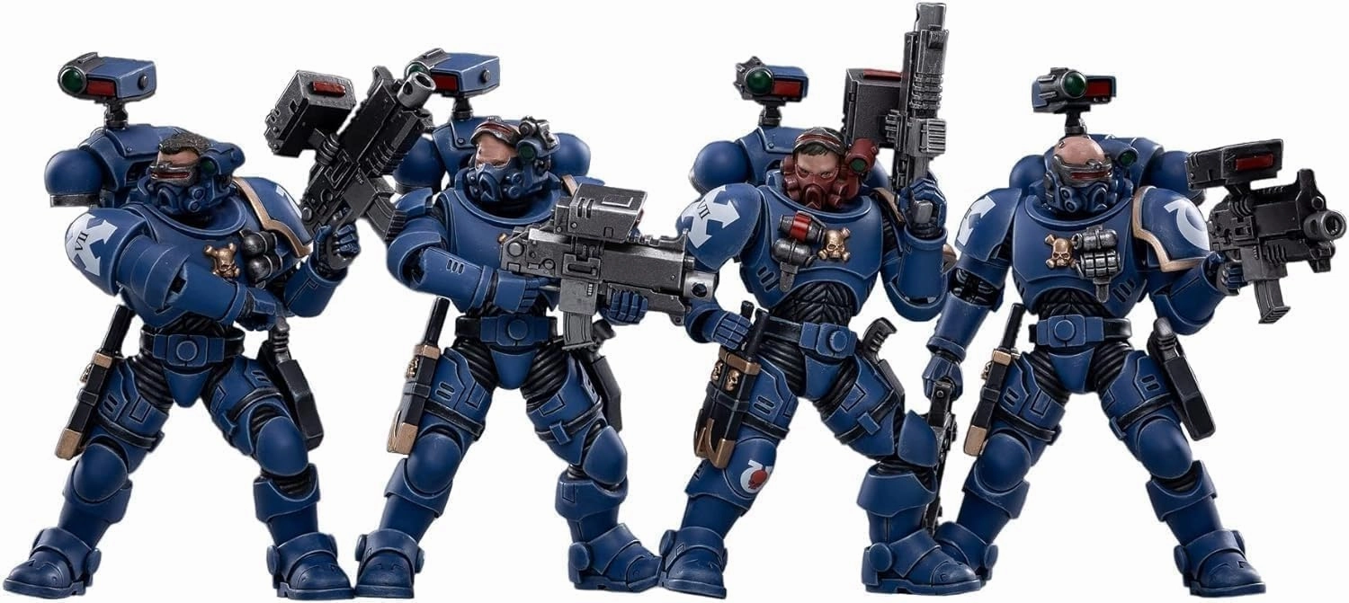 JoyToy Warhammer 40K ULTRAMARINES INCURSORS 1/18 Scale Action Action Figure Model Toy（4-Piece Set）