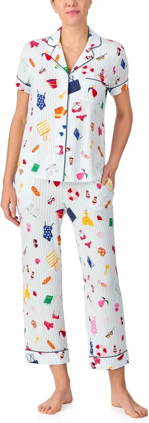 kate spade new york Short Women's Cropped Pant PJ Set