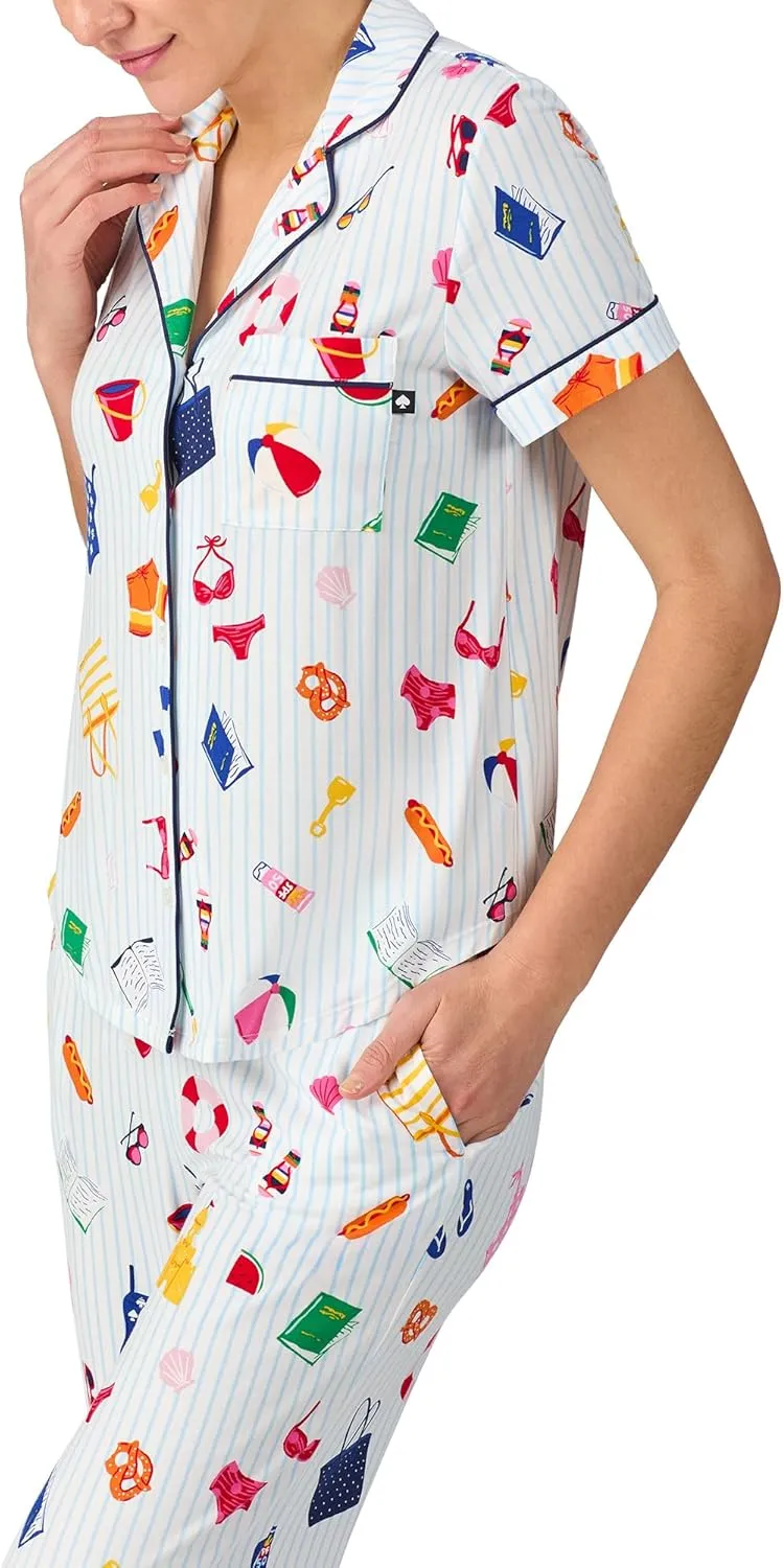 kate spade new york Short Women's Cropped Pant PJ Set