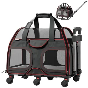 Katziela Hybrid Adventurer Backpack Wheels Black/Red