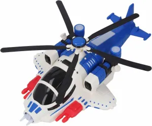 Keenso Musical Toy Airplane, Premium Material Sturdy Construction with Brilliant Lights and Dynamic Music, Universal Propeller, Easy to Operate for Children (Blue)