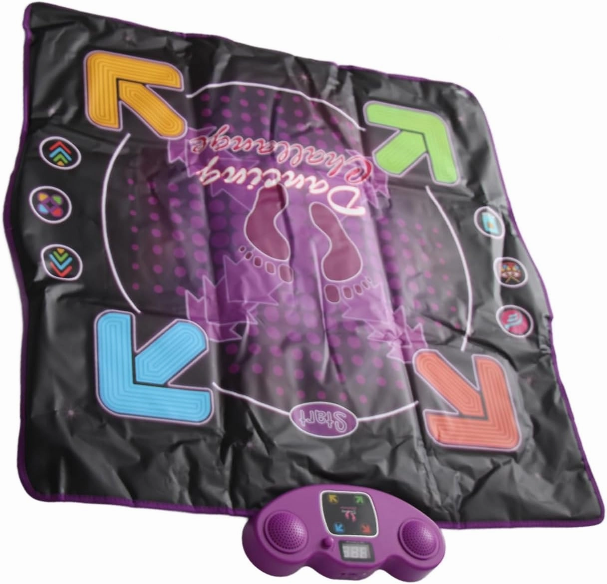 Kids Electronic Dance Pad with Microphone - Anti slip Dance Mat with 4 Game Modes and Various Music - Enhances Coordination - Fun Dance Mat Toy (Lighting Type)