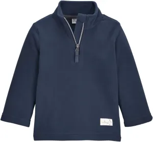 killtec Mini Fleece 1/4-Zip Fleece Mid-Layer (Little Kid's), Dark Navy/Blue, 2