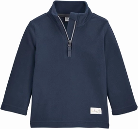 killtec Mini Fleece 1/4-Zip Fleece Mid-Layer (Little Kid's), Dark Navy/Blue, 4
