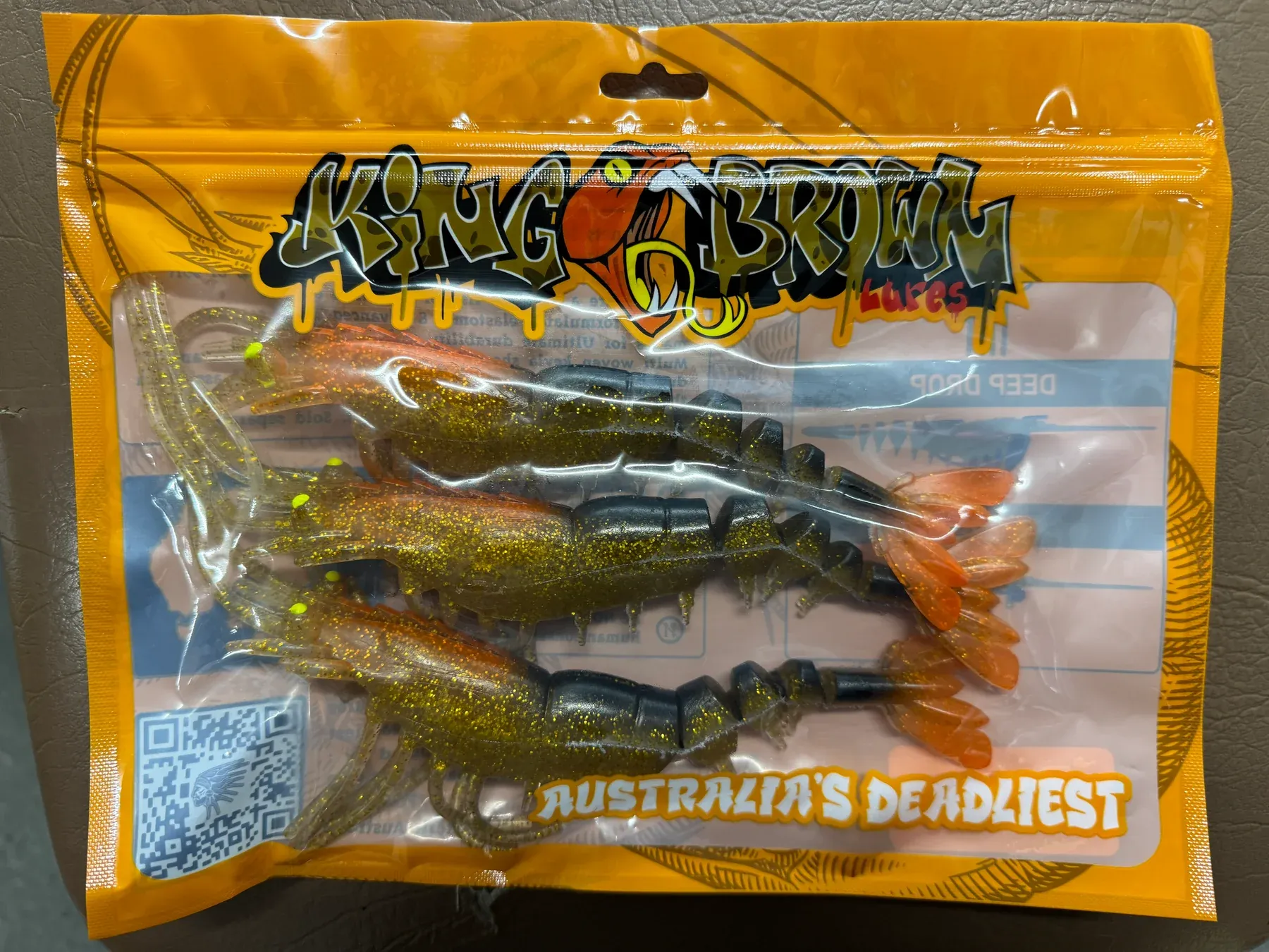 King Brown Killer Prawn 8" Soft Plastic Lure