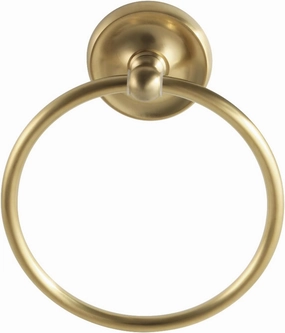 Kingston Brass BA314BB Classic Towel-Ring, Brushed Brass , 6.06 x 1.56 x 2.69