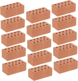 Kisangel 40Pcs Miniature Stackable Bricks for DIY Mini Garden Landscaping Realistic Building Models for Architectural Projects and Dollhouse