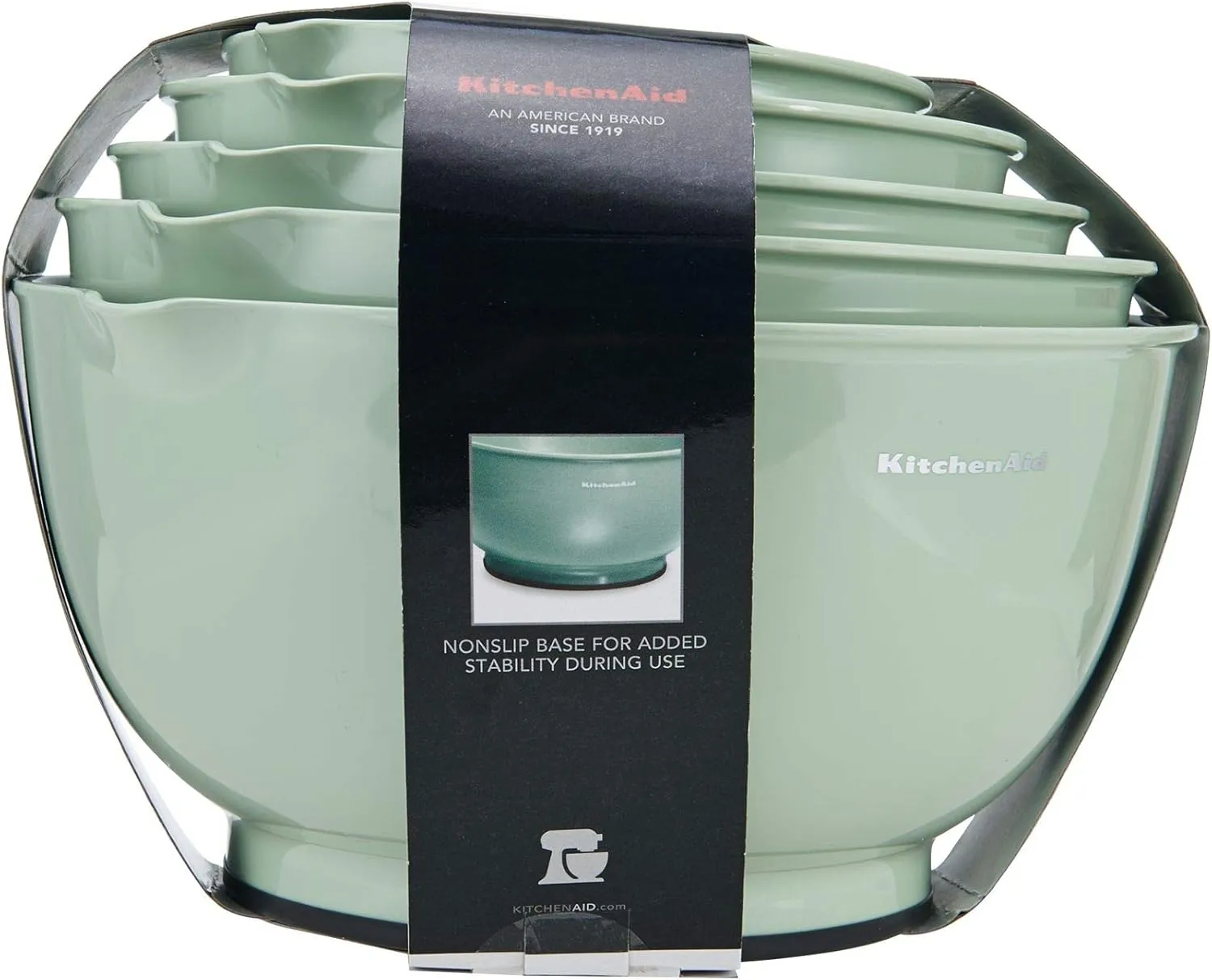 KitchenAid - KE178OSPIA KitchenAid Classic Mixing Bowls, Set of 5, Pistachio