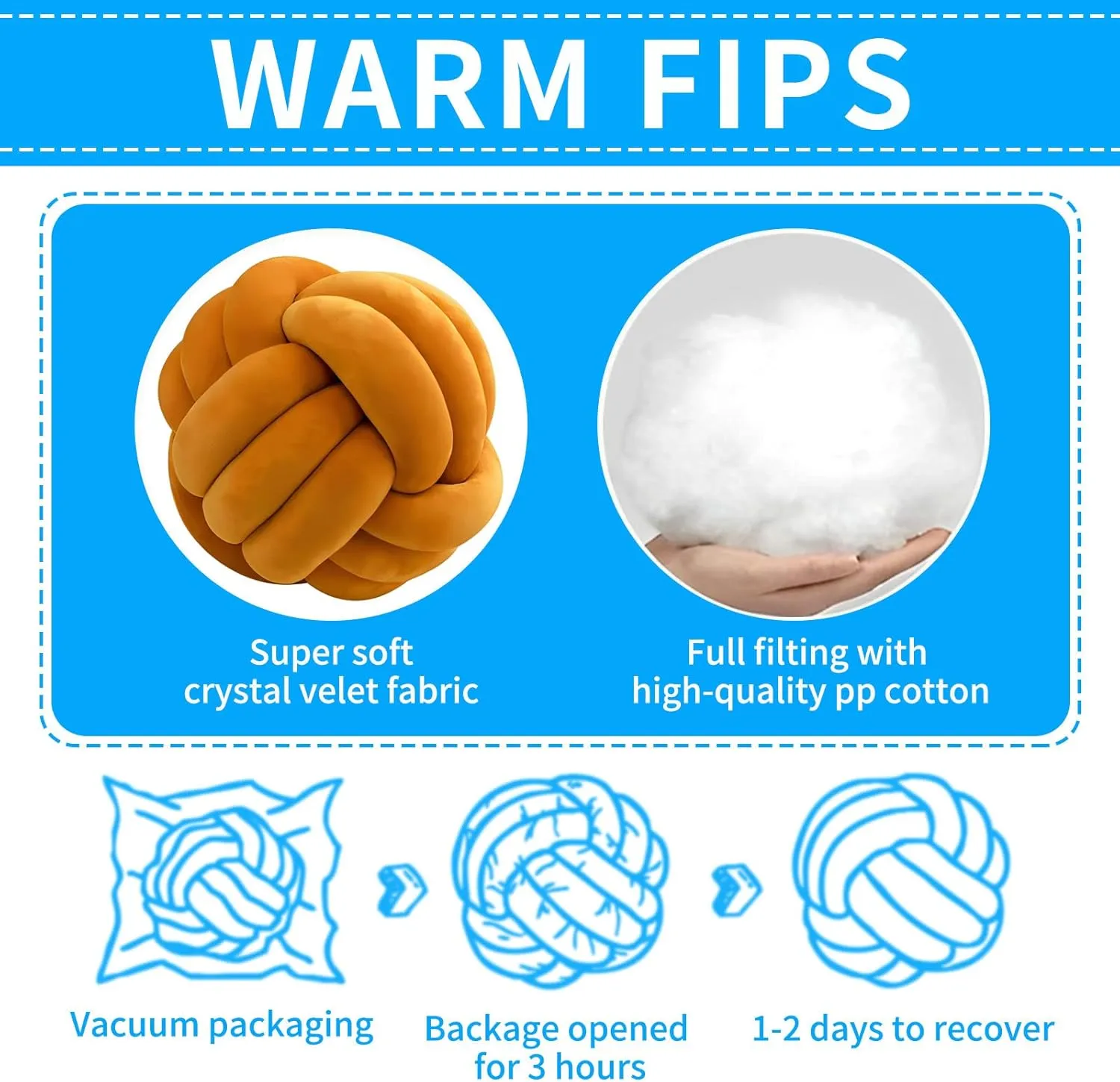 Knot Ball Pillows, Round Throw Pillow Cushion Home Decoration Soft Plush Pillow, Throw Knotted Ball Pillow Handmade Children Room Decoration Round Plush Toy Pillow (Caramel,8.5"/22cm)