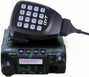 KT-8900 Mic Mini Car Mobiel Radio VHF/UHF Dual Band 25 Watts 200CH Transceiver Receiver Dual Standby Long Range Camo