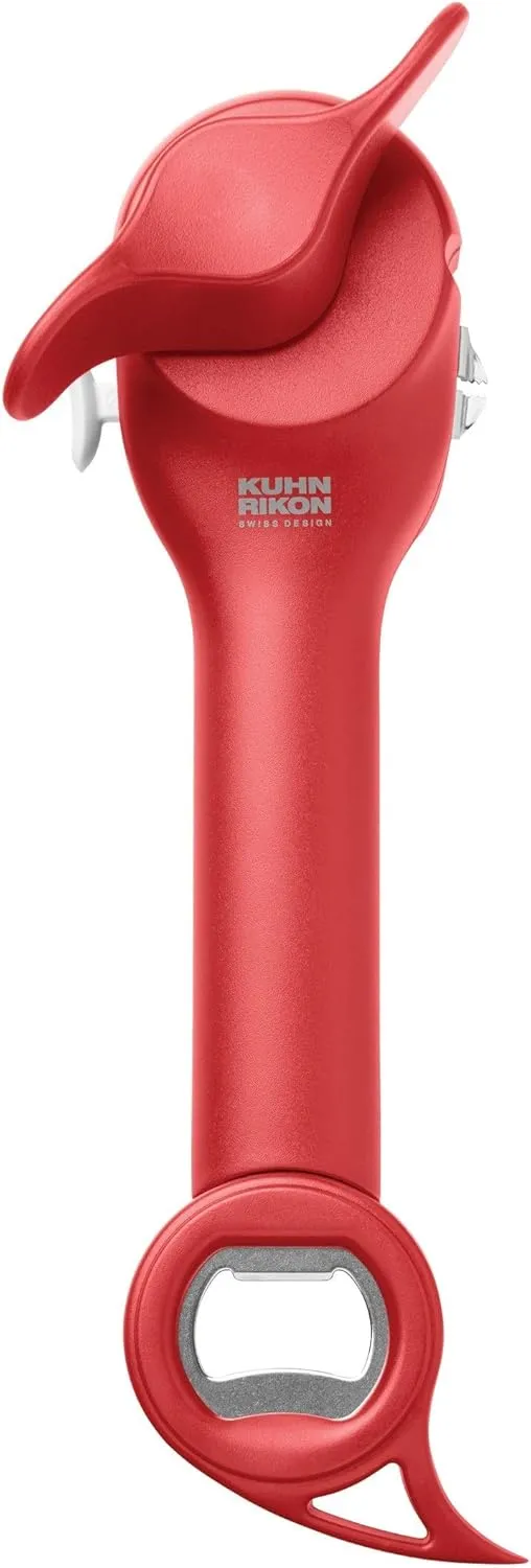 Kuhn Rikon Auto Safety Master Opener for Cans, Bottles and Jars, 9 x 2.75 inches, Black