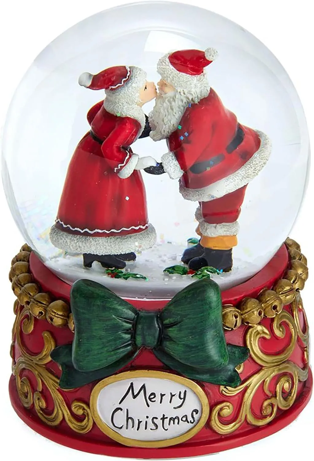 Kurt Adler 100MM Mr. & Mrs. Claus Musical Snowglobe