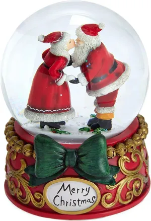 Kurt Adler 100MM Mr. & Mrs. Claus Musical Snowglobe