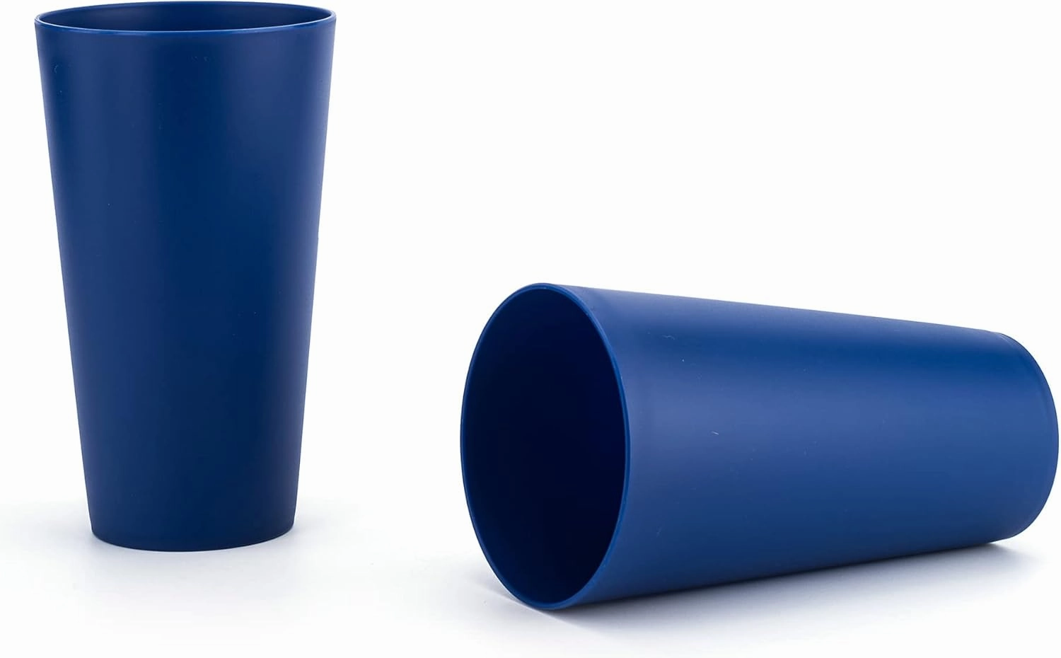 KX-WARE 32-ounce Plastic Tumblers Large Drinking Glasses, set of 12 Navy Blue