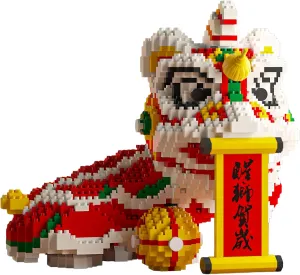 Larcele Micro Building Blocks Set, DIY Mini 3D Building Toy Bricks,2500 Pieces KLJM-08 (Lion)