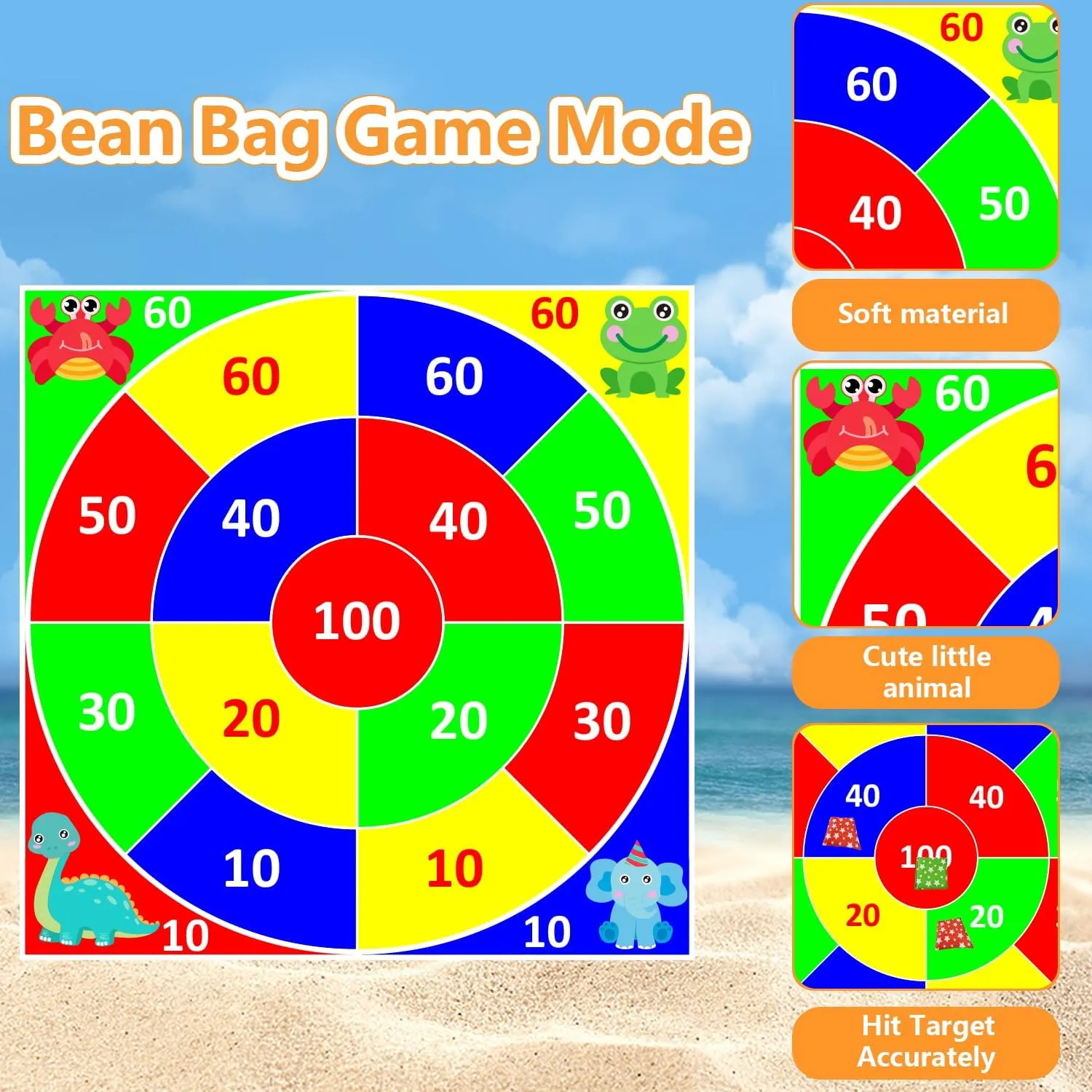 Large Kid Safety Toss Game Game, Family Party Party Supplies for Kids, Gift for Boys Birthday or Christmas for 3 4 5 6 7 8 9 10 11 12 Year Old Boy Girl Adult Birthday