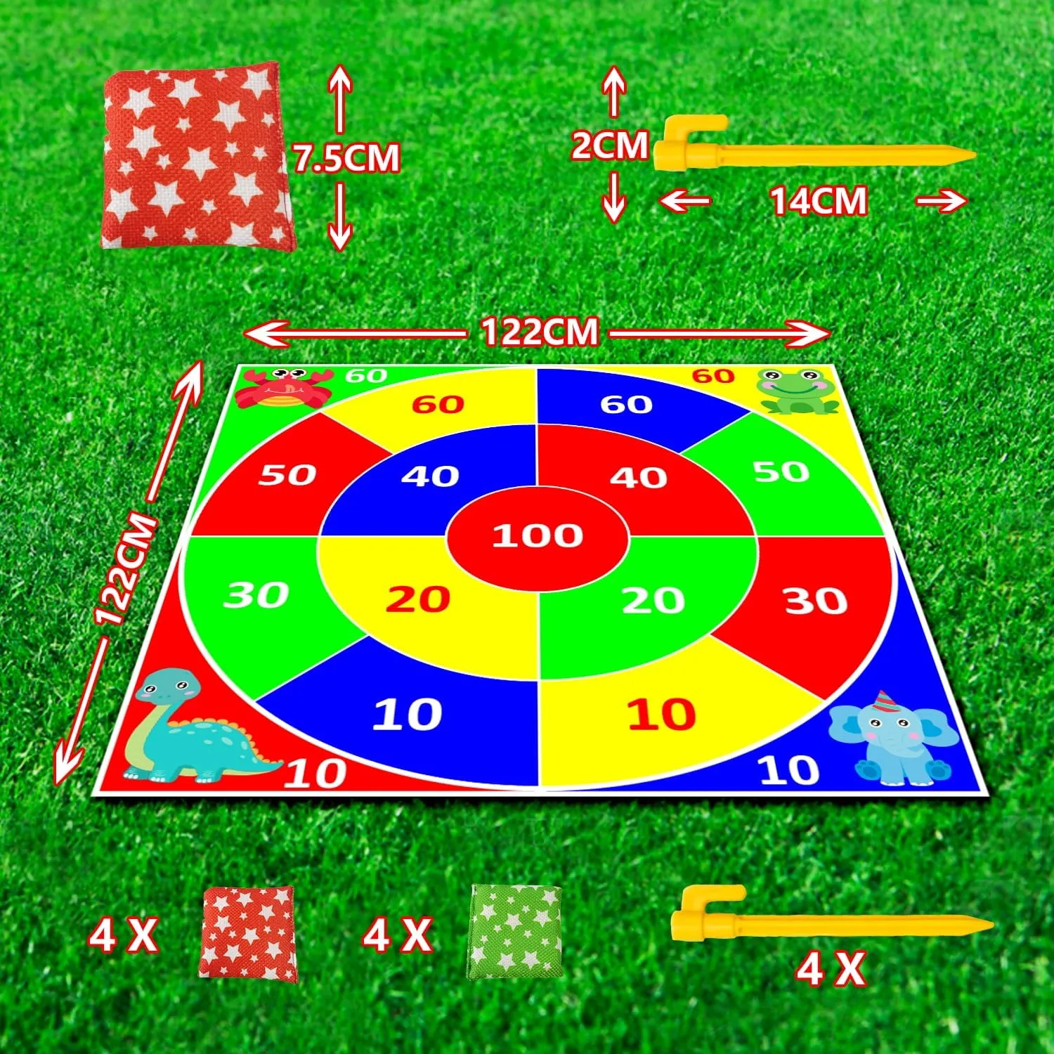 Large Kid Safety Toss Game Game, Family Party Party Supplies for Kids, Gift for Boys Birthday or Christmas for 3 4 5 6 7 8 9 10 11 12 Year Old Boy Girl Adult Birthday