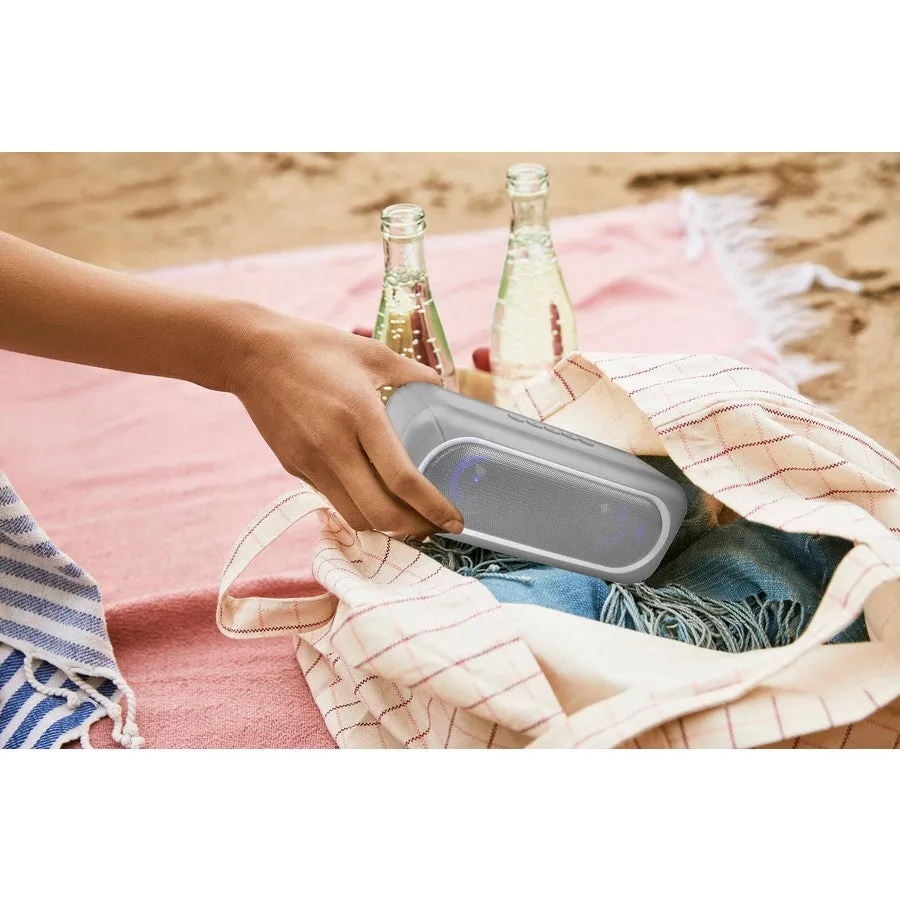 Laser Bluetooth TWS Groove Speaker Grey