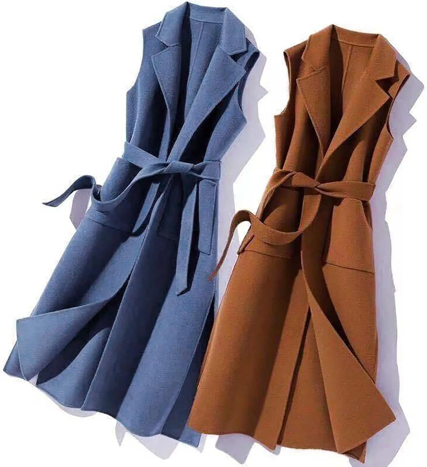 LCMTWX Winter Coats for Women Winter Office Sleeveless Button Woolen Jacket Coat Long Coats for Women Dressy Winter Coat