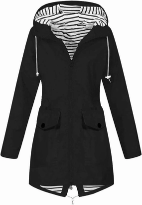 LCMTWX Women Oversized Fleece Lined Raincoat Windproof Outdoor Coat Plus Women's Coat Outdoor Mountain Jackets Rain Jacket